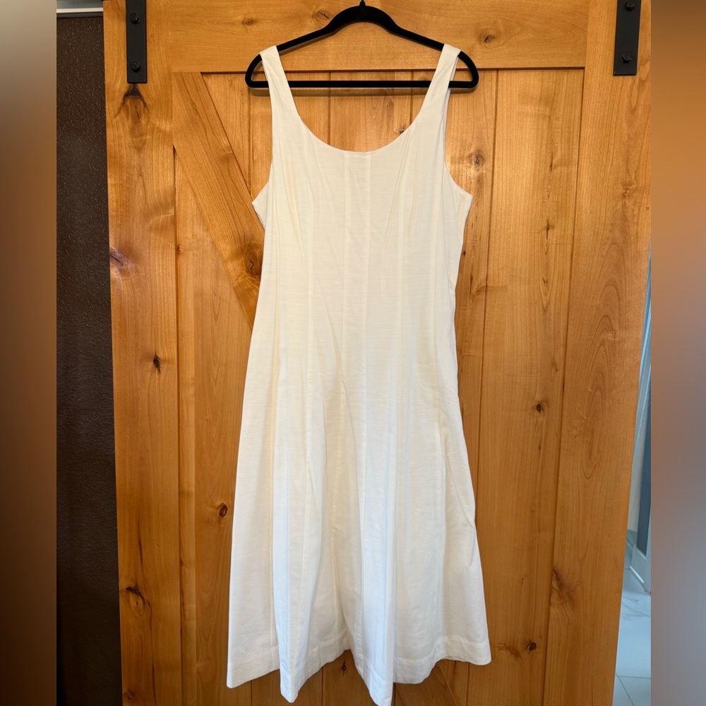 a new day White Midi Dress